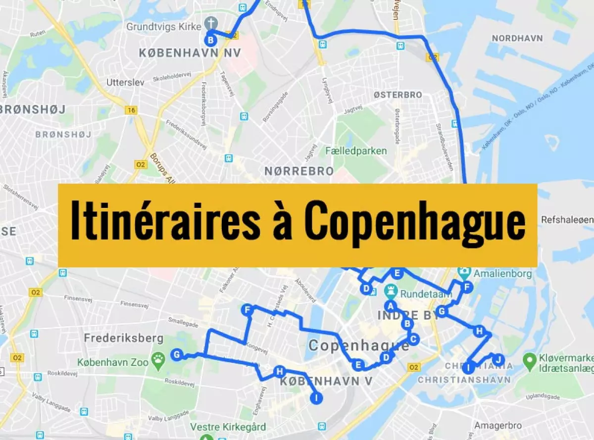 Itinéraires pour visiter Copenhague au Danemark pendant 2, 3 jours ou plus.