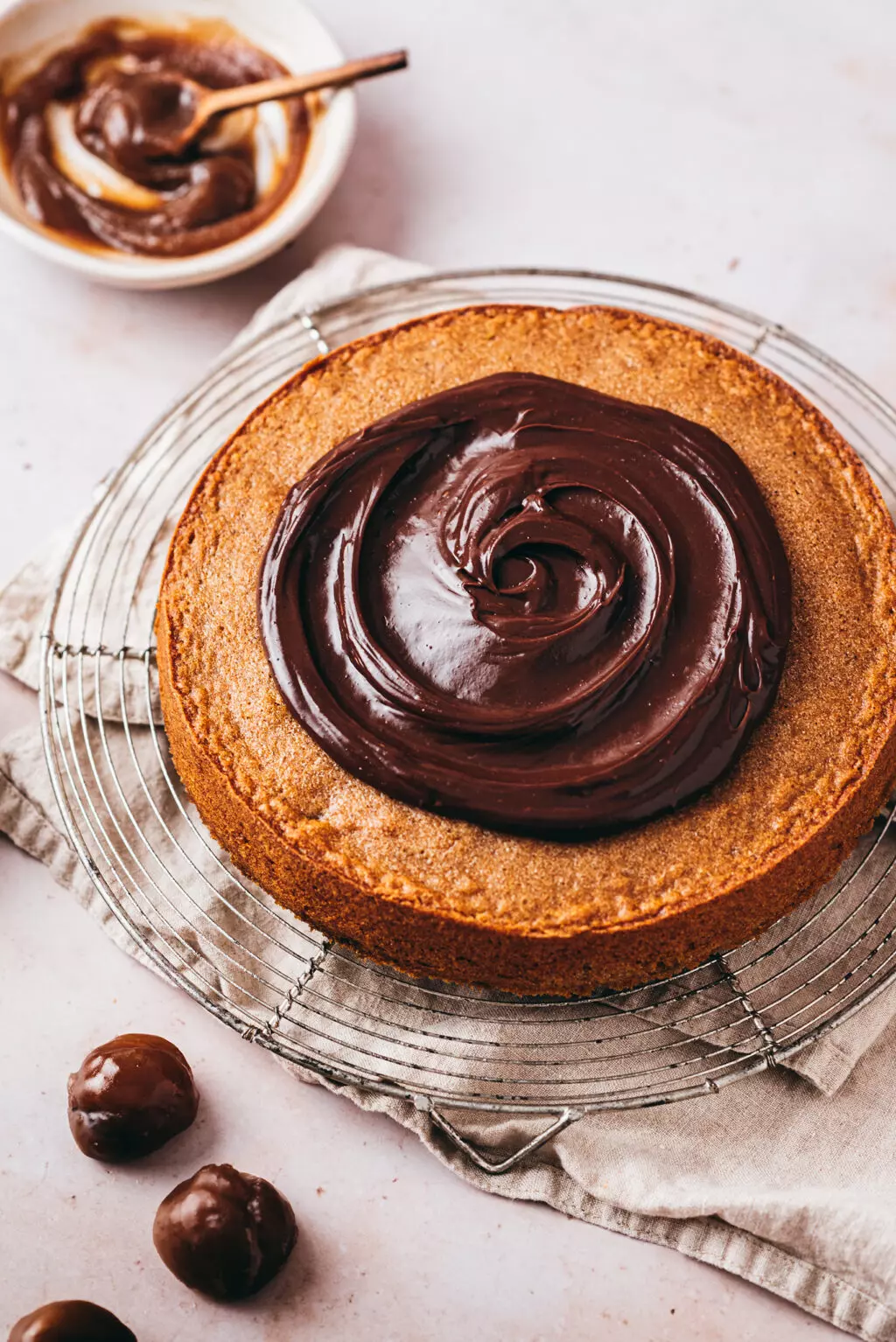 Gâteau chocolat crème de marron - Lilie Bakery